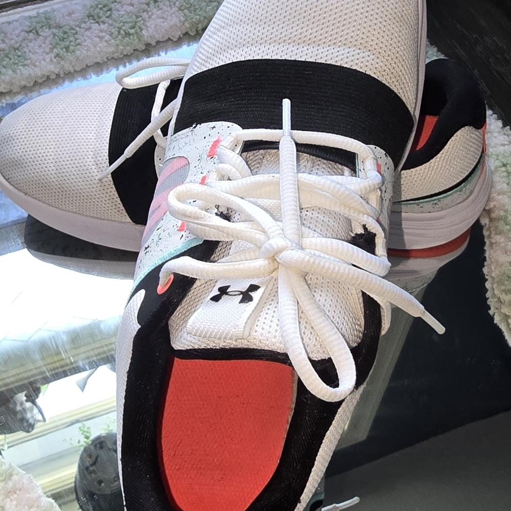 Under Armour White and Black Sneakers